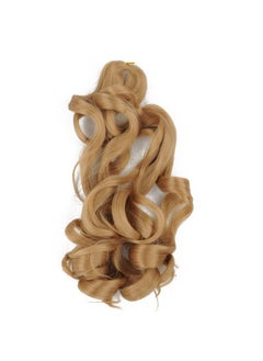 8 Packs 22 Inch French Curly Braiding Hair For Box Braids Brown Pre Stretched Bouncy Braids Synthetic Micro Spiral Curl Loose Wavy Braiding Hair Extensions (22 Inch, 27)