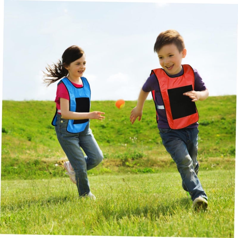 NUOBESTY Kids Sticky Ball Vest Set, 16.9x11.8 Inches 2 Sticky Dodgeball Vest with 10pcs Throwing Balls, Parent-Child Interactive Toy for Indoor and Outdoor Playing - Image 5