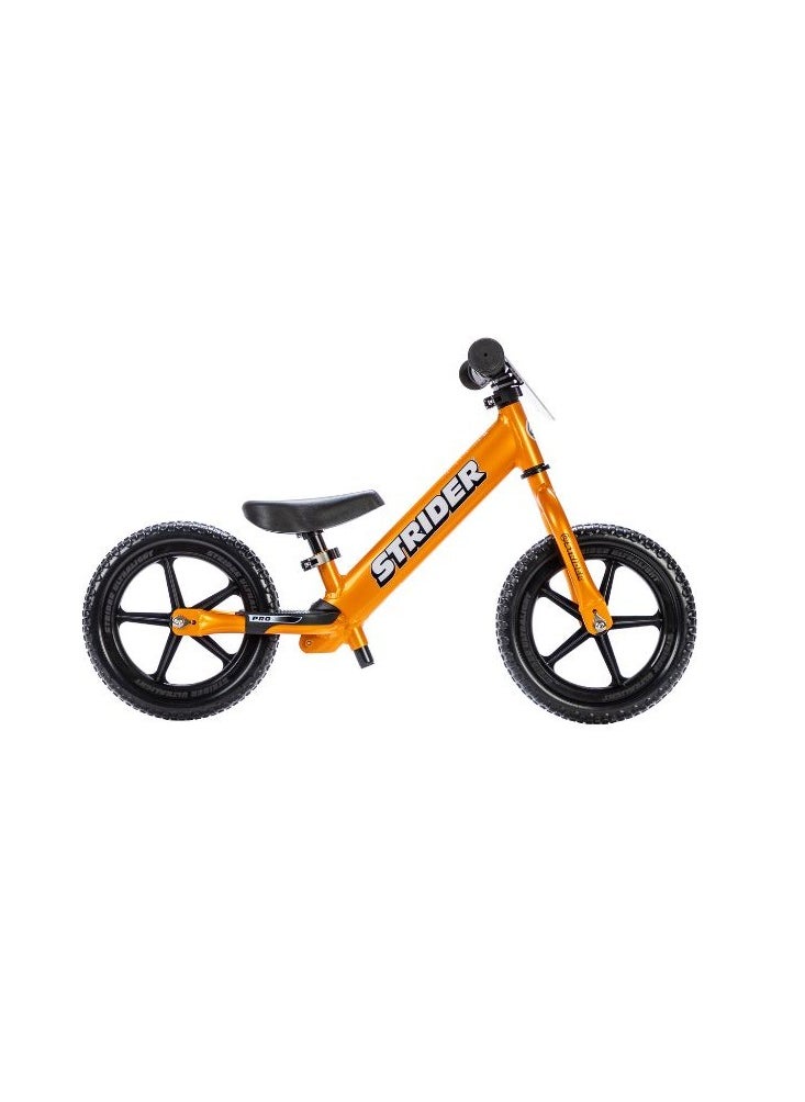 STRIDER - Strider 12”  Pro Bike - No Pedal Balance Bicycle for Kids 18 Months to 5 Years - Includes Safety Pad, Padded Seat, Mini Grips & Flat-Free Tires - Tool-Free Assembly & Adjustments - Image 1