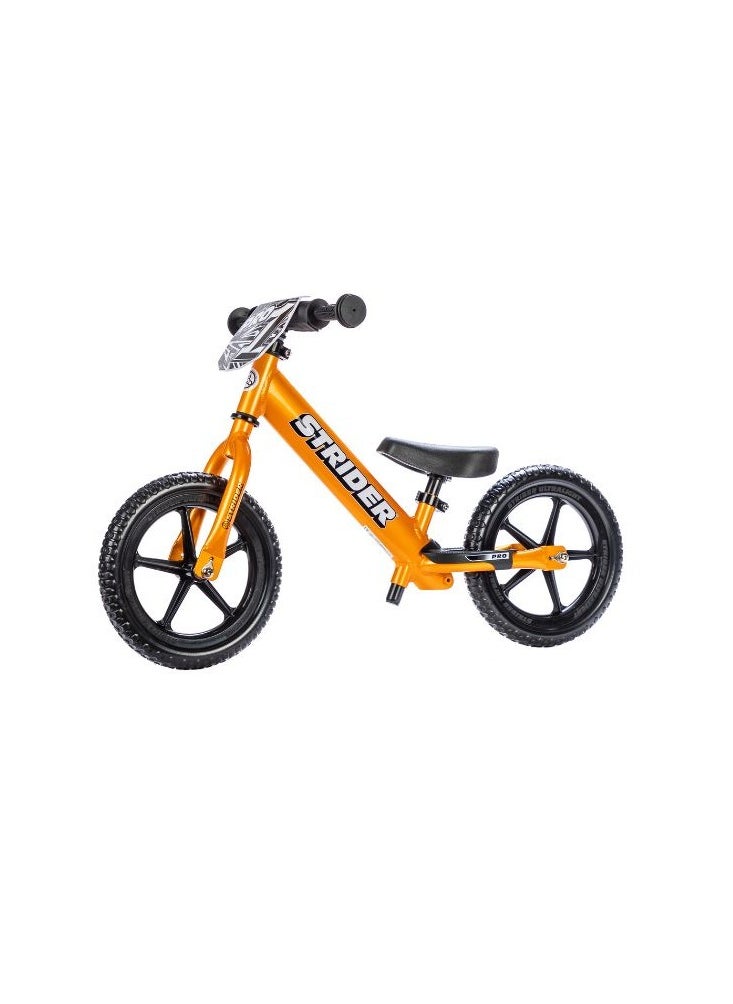 STRIDER - Strider 12”  Pro Bike - No Pedal Balance Bicycle for Kids 18 Months to 5 Years - Includes Safety Pad, Padded Seat, Mini Grips & Flat-Free Tires - Tool-Free Assembly & Adjustments - Image 1