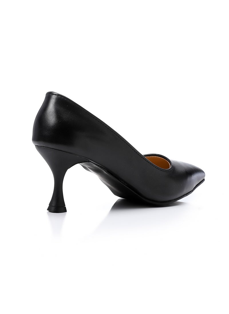 Mr.joe Slip On Pointed Toecap Kitten Heel Pumps - Black - EU 42  - Image 4