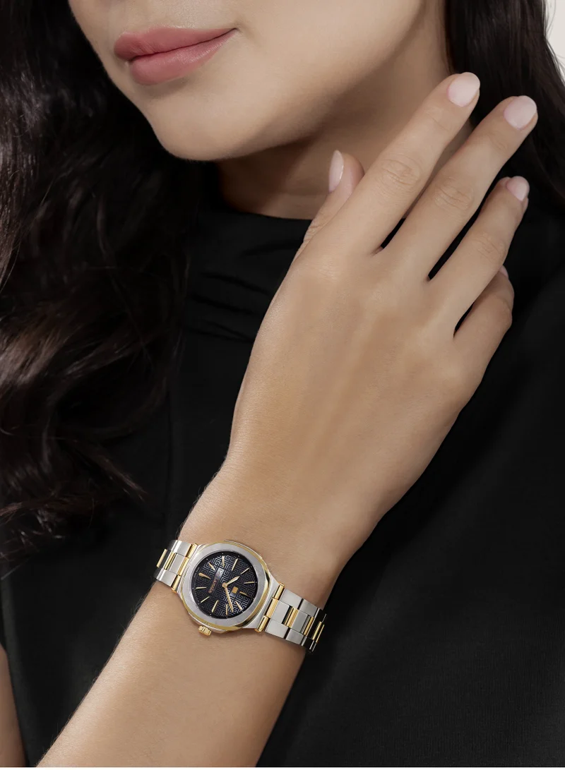 Guy Laroche Charlie Watch for Women with Silver and Gold Stainless Steel Bracelet 33 mm 5 Atm