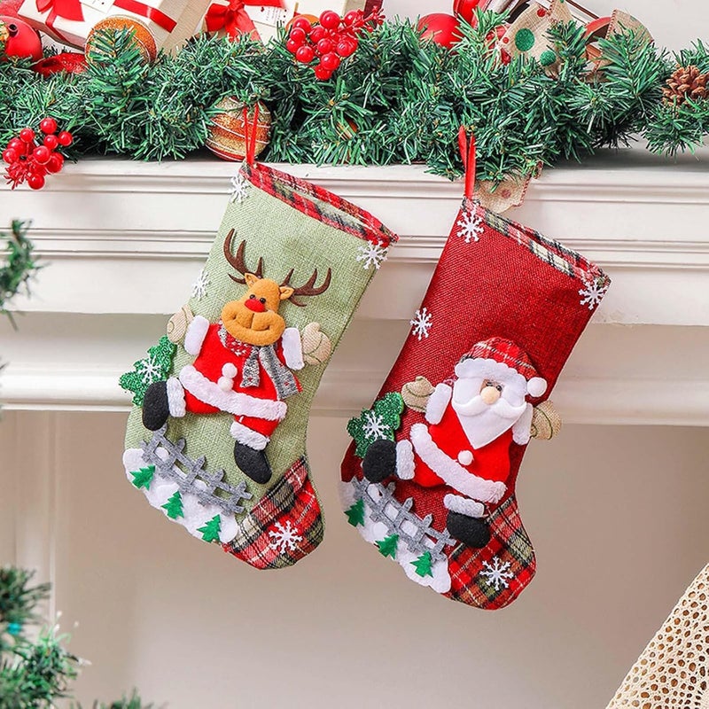 klarako Custom Stockings, Funny DIY Personalized Christmas Stocking with Name, Custom Christmas Stockings, Customized Xmas Decor Gifts for Family Kids, Christmas Holiday Party Decoration (B) - Image 2