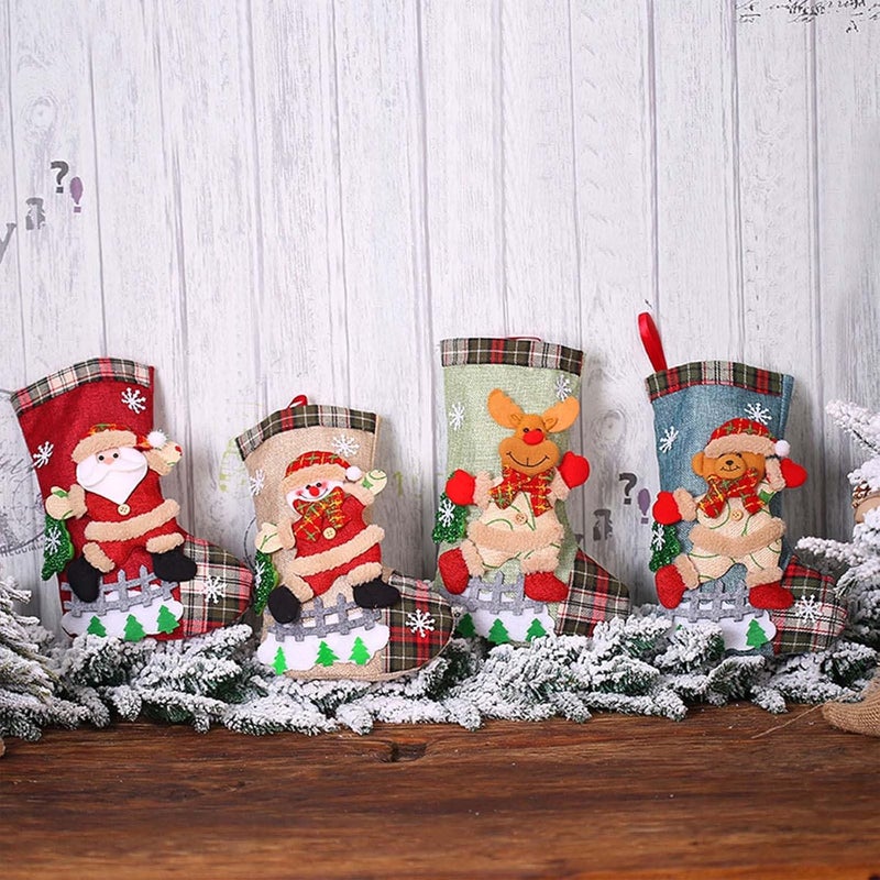 klarako Custom Stockings, Funny DIY Personalized Christmas Stocking with Name, Custom Christmas Stockings, Customized Xmas Decor Gifts for Family Kids, Christmas Holiday Party Decoration (B) - Image 5