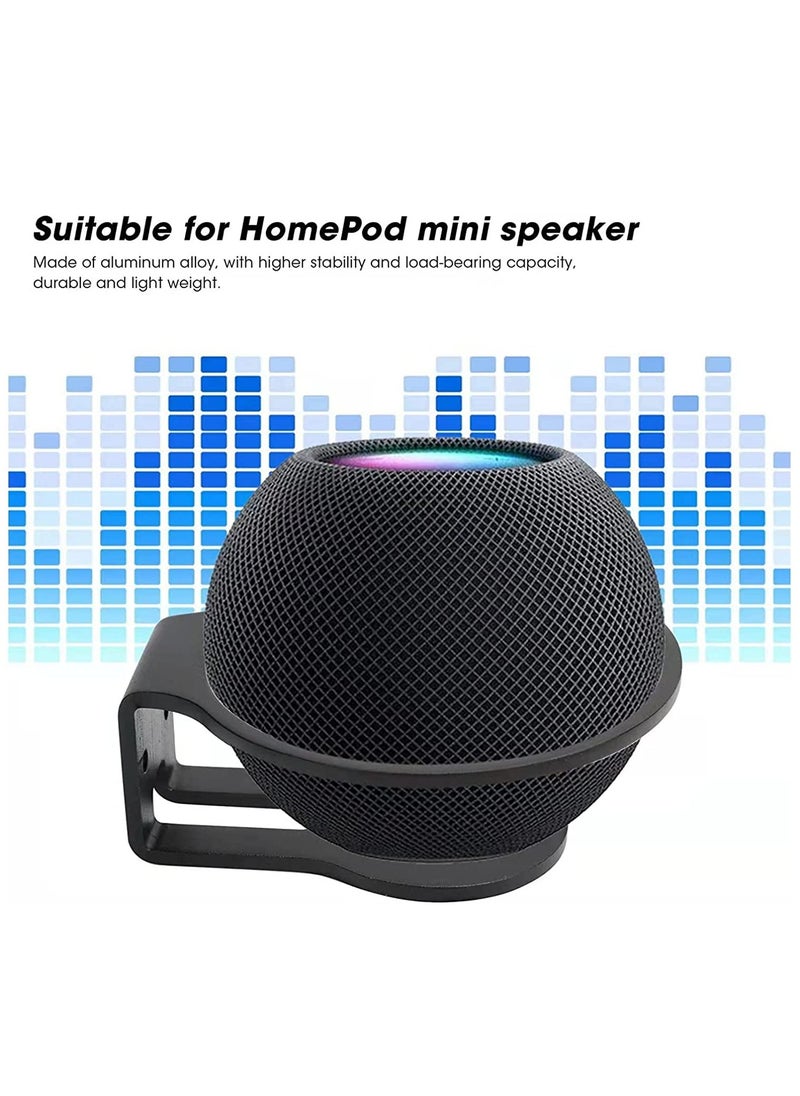 KASTWAVE Wall Mount for HomePod Mini, Sturdy Steel Made Mount Stand Holder for Mini Speaker Wall-Mounted(Black)  - Image 4
