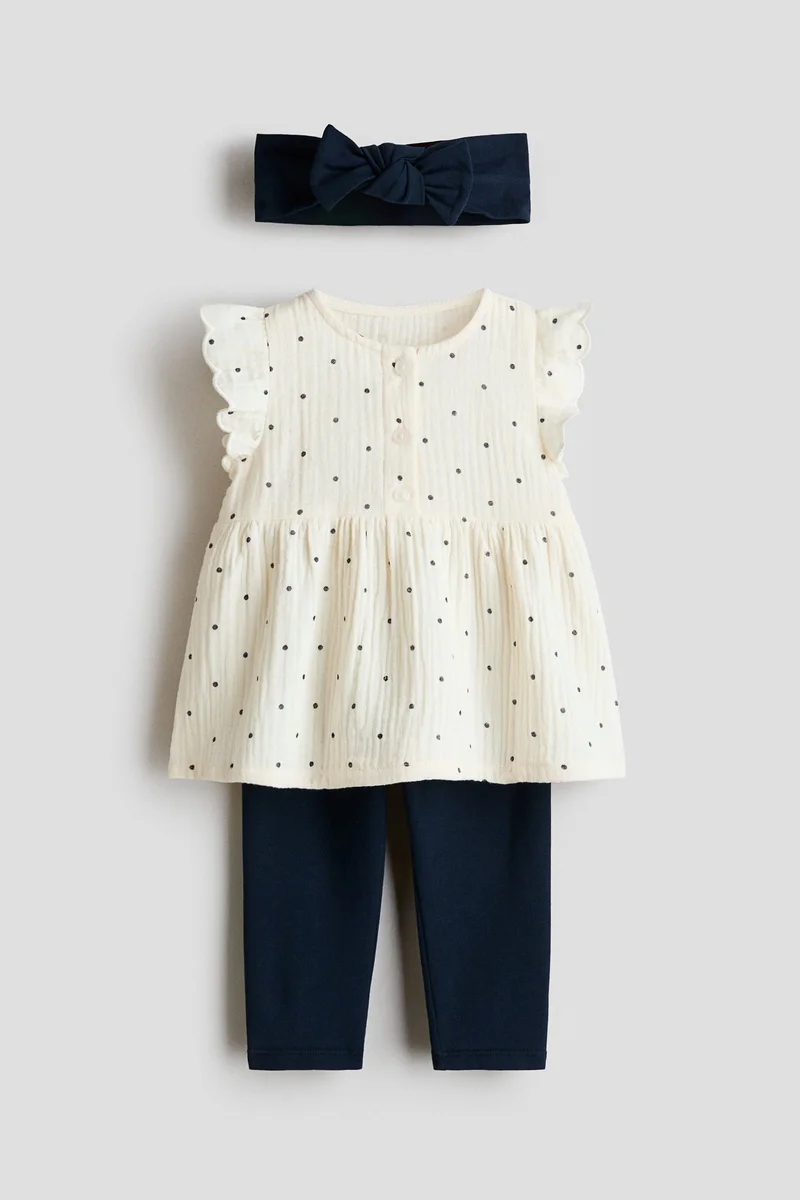 H&M 3-piece cotton set