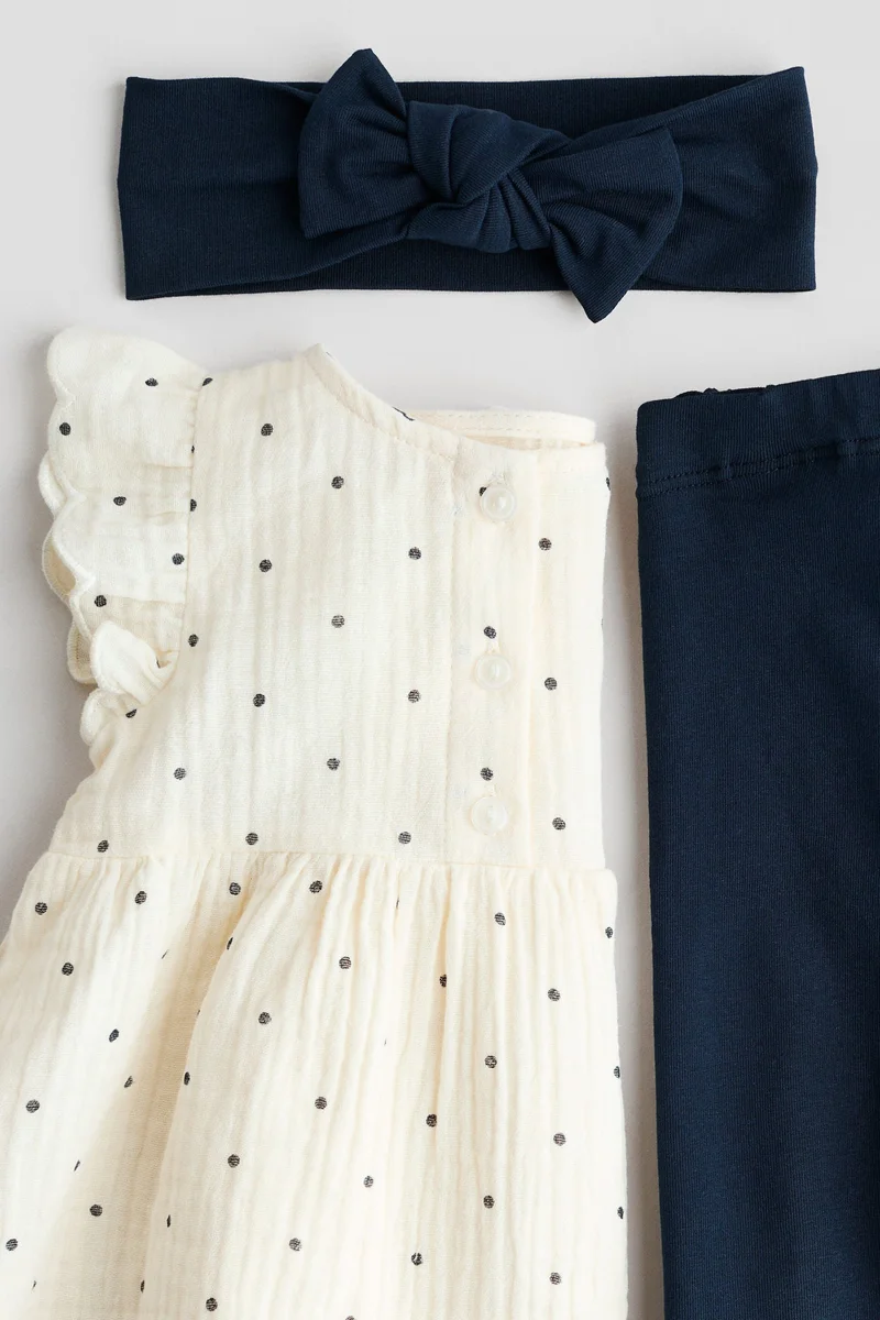 H&M 3-piece cotton set