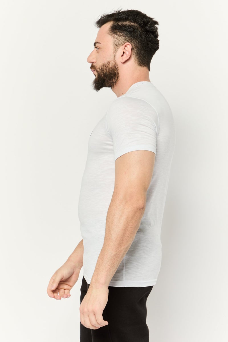 PUMA Men Sportswear Fit Short Sleeves Training T-shirt, Off White  - Image 3
