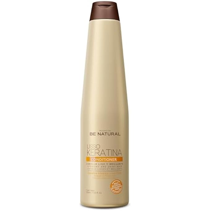 BE NATURAL LISSO KERATINA CONDITIONER FOR STRAIGHT AND SHINY HAIR -350 GR/ 12.35 OZ. (LISSO KERATINA CONDITIONER) - Image 1