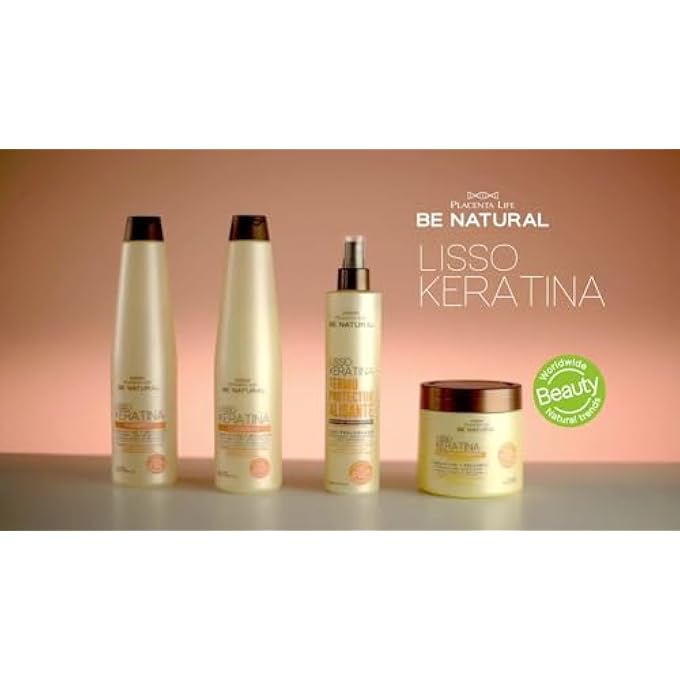 BE NATURAL LISSO KERATINA CONDITIONER FOR STRAIGHT AND SHINY HAIR -350 GR/ 12.35 OZ. (LISSO KERATINA CONDITIONER) - Image 3