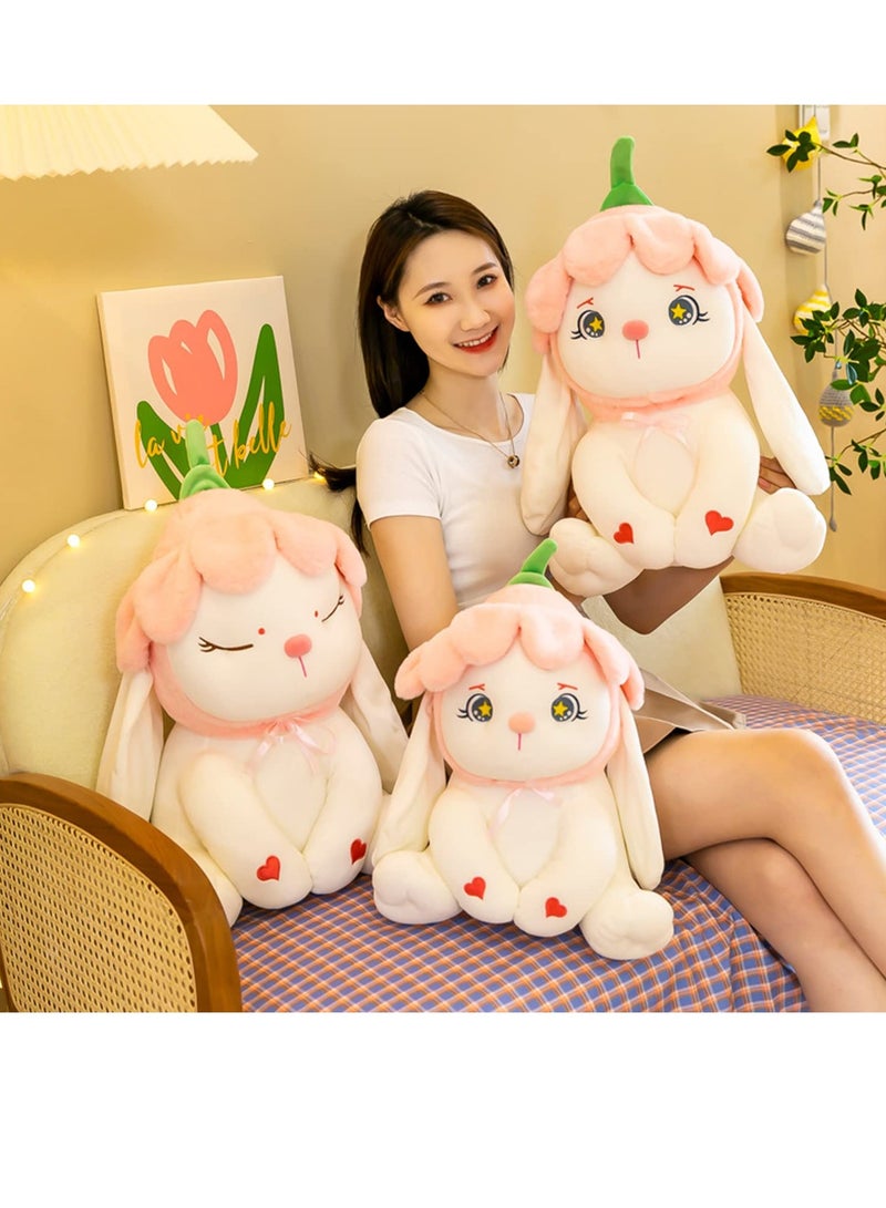 Zikra Plush Bunny Stuffed Animal Weighted Soft Bunnies Toy Plushie  Rabbit Doll Gifts for Kids Girls Adults Little Gift 26cm - Image 3