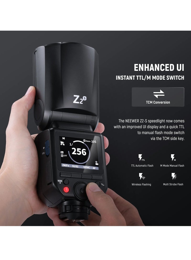نيوير NEEWER Z2 TTL Round Head Flash Speedlite - Sony - Image 2