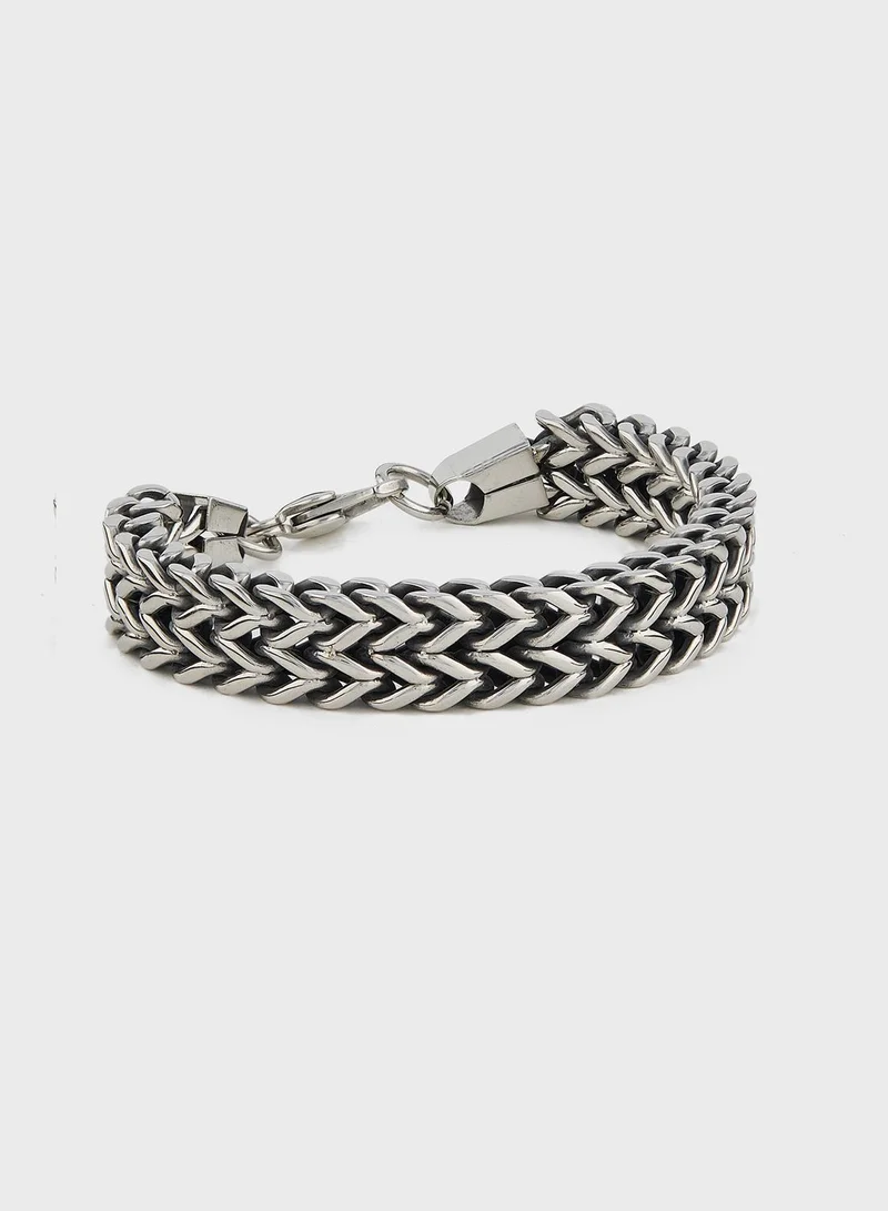 Robert Wood Stainless Steel Chunky Chain Bracelet