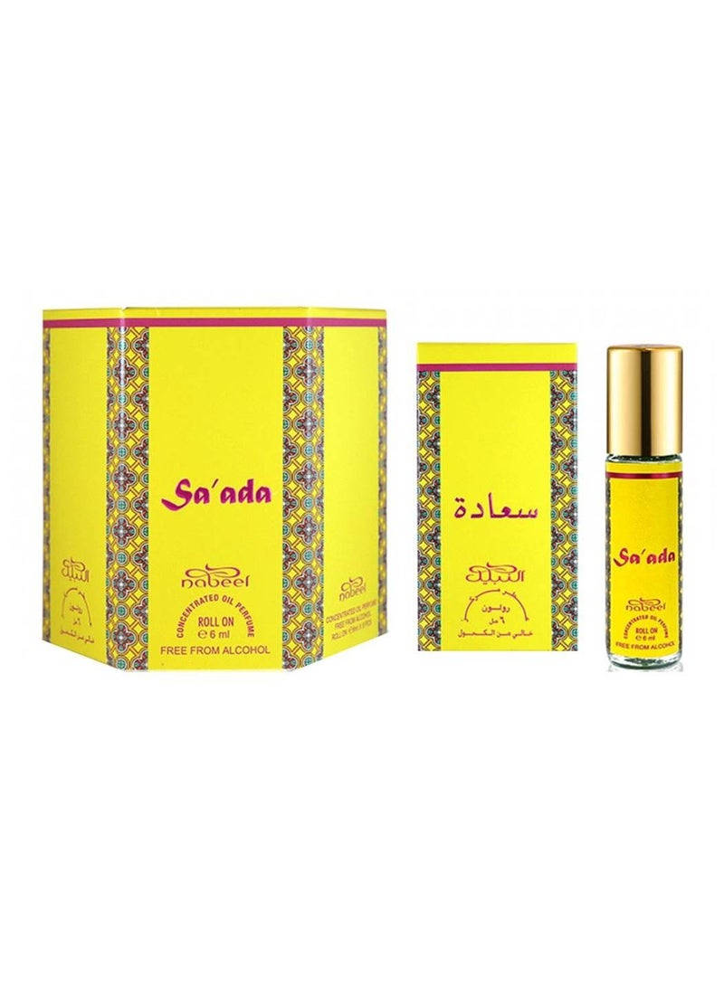 نبيل 3 قطع نبيل سعادة عطر دوار خالي من الكحول 6 مل - Image 2