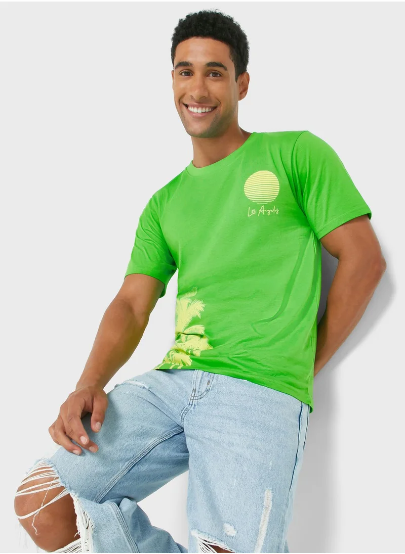 سفنتي فايف Palm Tree T-Shirt
