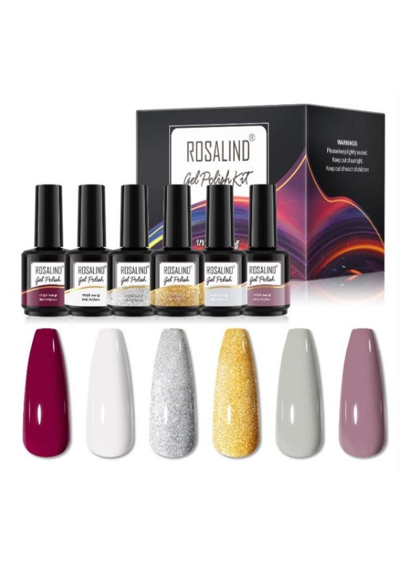 Rosalind ROSALIND 6PCS Gel Nail Polish Set  - Image 1