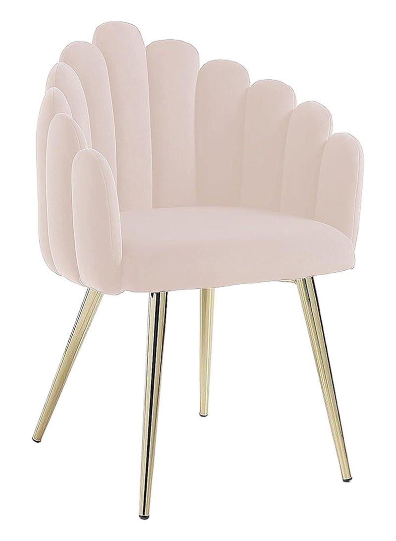 Wooden Twist Wooden Twist Accent Luxury Design Cozy Living Room Dining Chair (Beige)  - Image 3