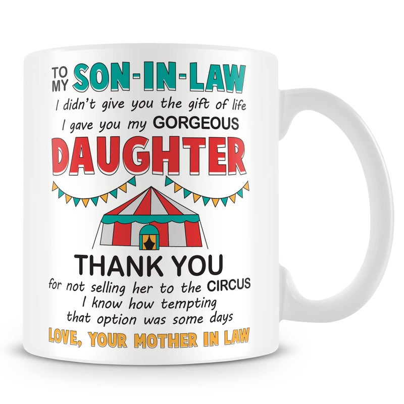 MUGGZ SoninLaw Thank You Mug  Personalised Gift