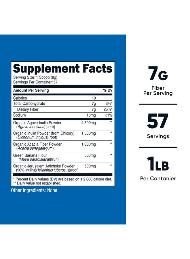 Nutricost Prebiotic Fiber Unflavored (1 Pound) - Vegan, Gluten-Free, GMO-Free - Image 2