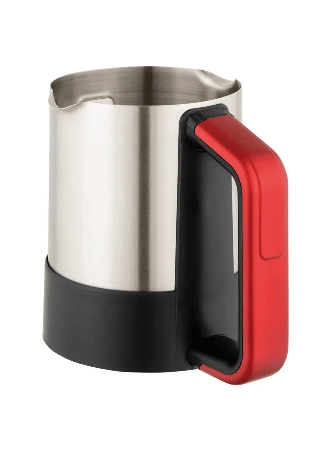 Fakir Kaave Steel Turkish Coffee Maker – 4 Cup Capacity, 735W Power, Stainless Steel Coffee Pot, Automatic Brewing, Red - Image 2