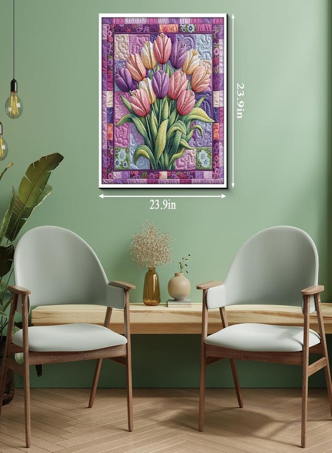PPuzzling Tulips Puzzles for Adults 1000 Pieces, Tulip Flower Garden Jigsaw Puzzles, Colorful Floral Plant Puzzle - Image 4