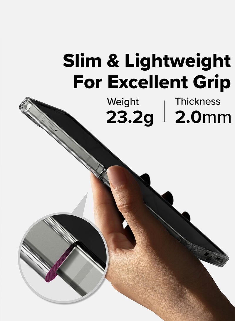 Wtech Samsung Galaxy Z Flip7 5G 2025 Magnetic Case, Slim Transparent Flexible TPU Shockproof Magsafe Back Phone Case (MCTPTN) - Clear - Image 5