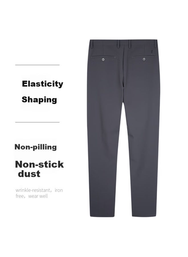 Tries Men's Casual Pants With Fleece Lining, Thickened, Warm For Autumn And Winter, New Style, Solid Color Or Multi-color Options Available, Fashionable, Draping, And Stretchy - Image 2