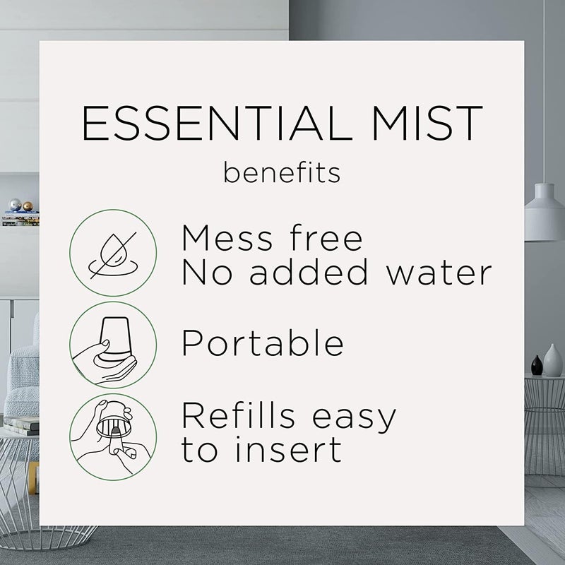 Air Wick عبوة إعادة تعبئة Air Wick Essential Mist، 3 قطع، جوز الهند والأناناس، موزع زيوت أساسية، معطر هواء - Image 4