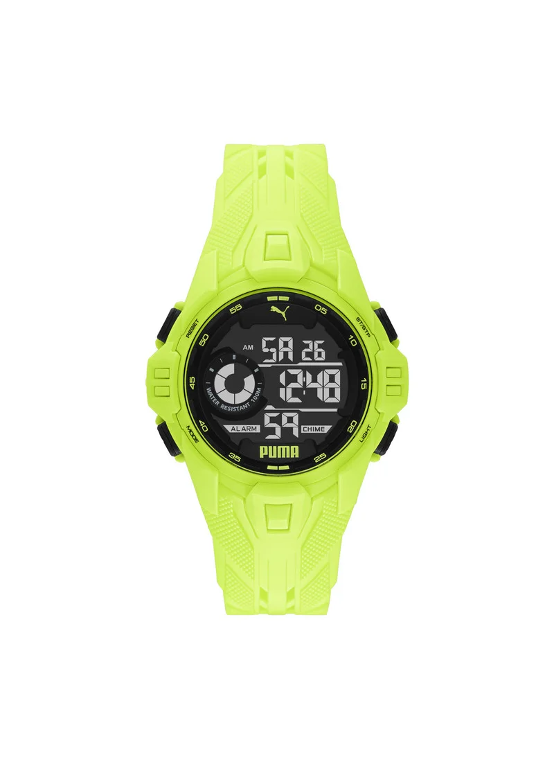 PUMA Digital Quartz Watch for Men With Silicone Band- 10 ATM - PU P5041