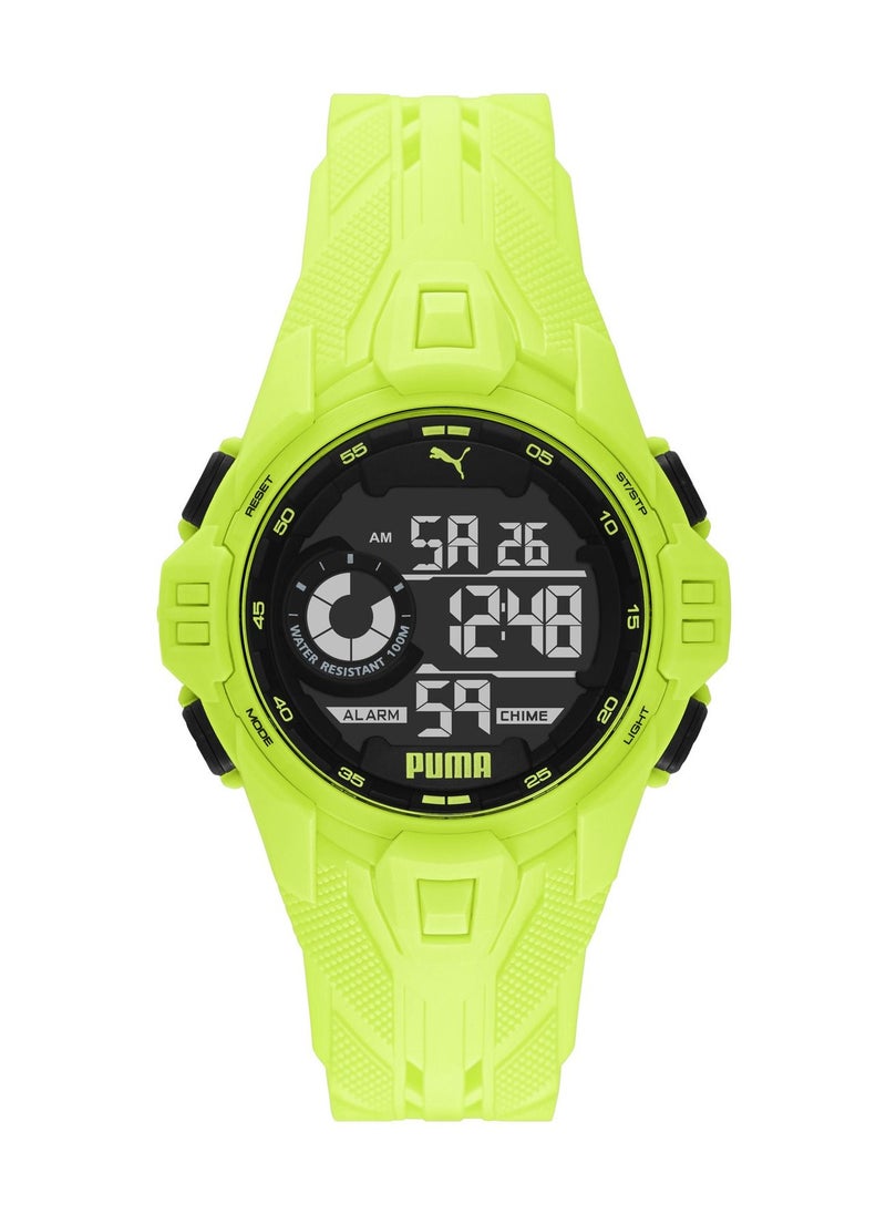 PUMA - Digital Quartz Watch for Men With Silicone Band- 10 ATM - PU P5041 - Image 1