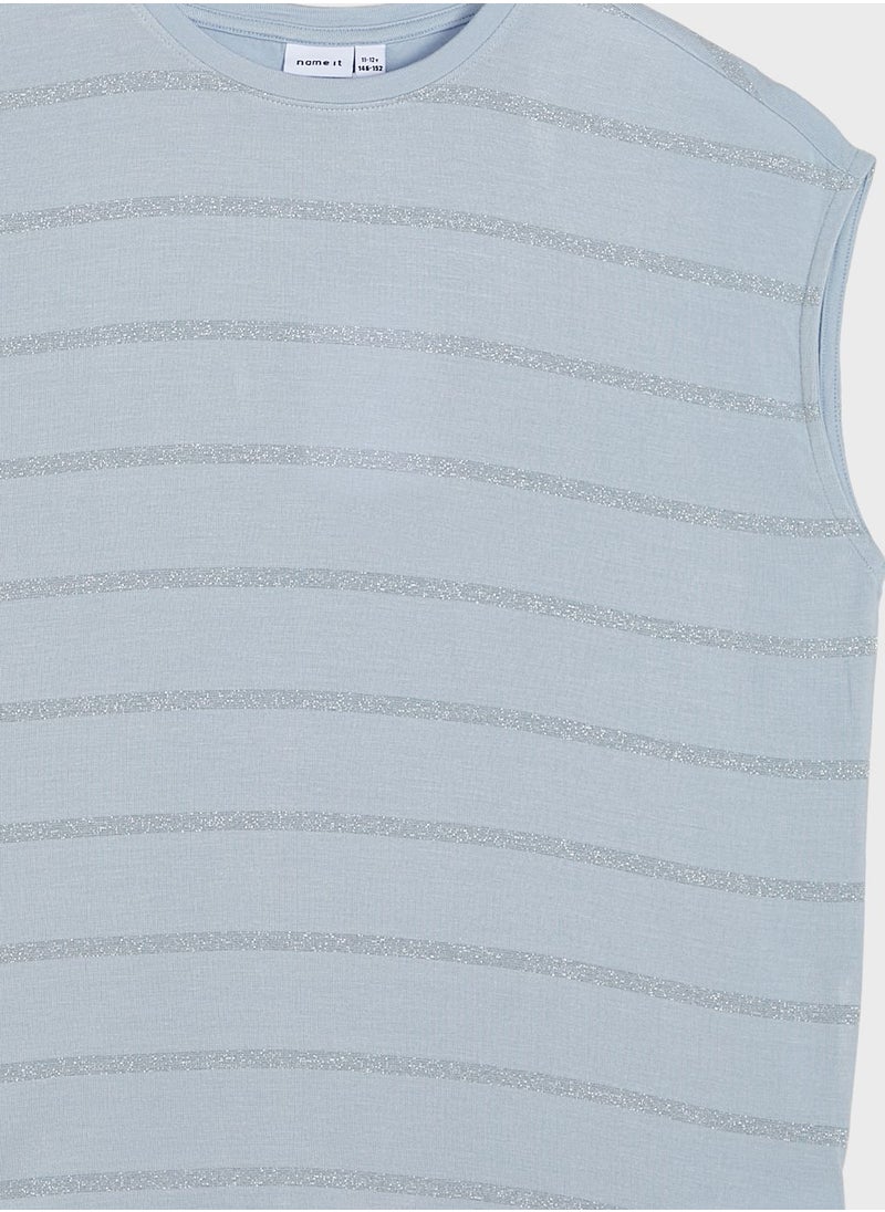 NAME IT Youth Stripe Top  - Image 3