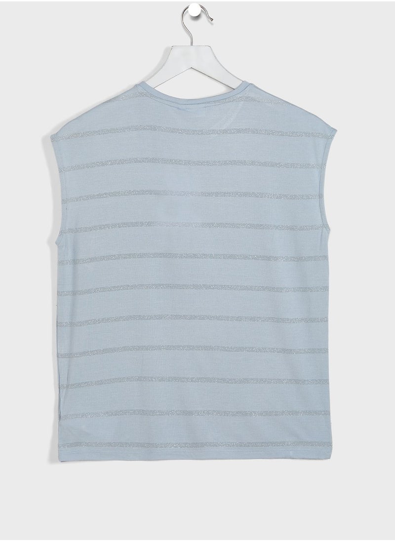 NAME IT Youth Stripe Top  - Image 2