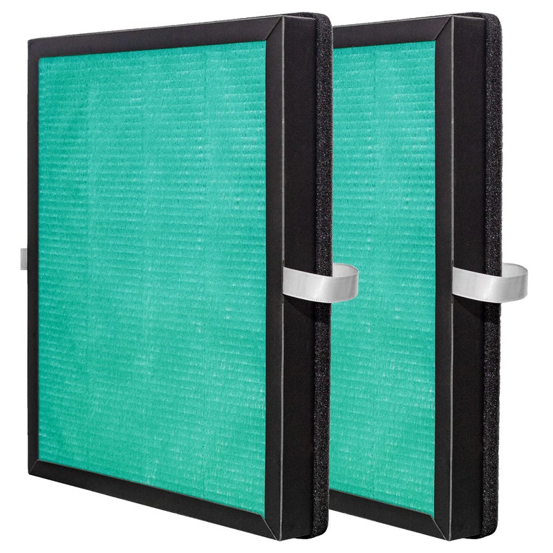 Asheviller MK04 MG04JH True HEPA Replacement Filter Compatible with MG04JH MK04 Air Purifier Compare to Part MK04LX 2Pack MK04 Green
