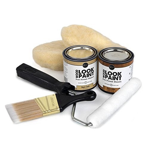 Giani Wood Look Paint Kit for Front & Interior Doors (Red Oak) - Image 3