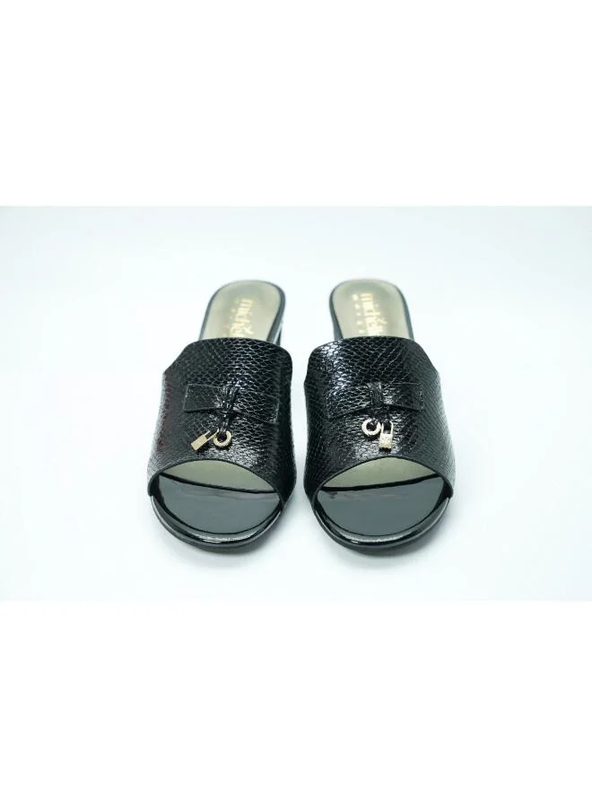 Michelle Morgan Black 092-3035 Michelle Morgan Elegant Heeled Mules 213RC192 Black for Women | Best Price UAE