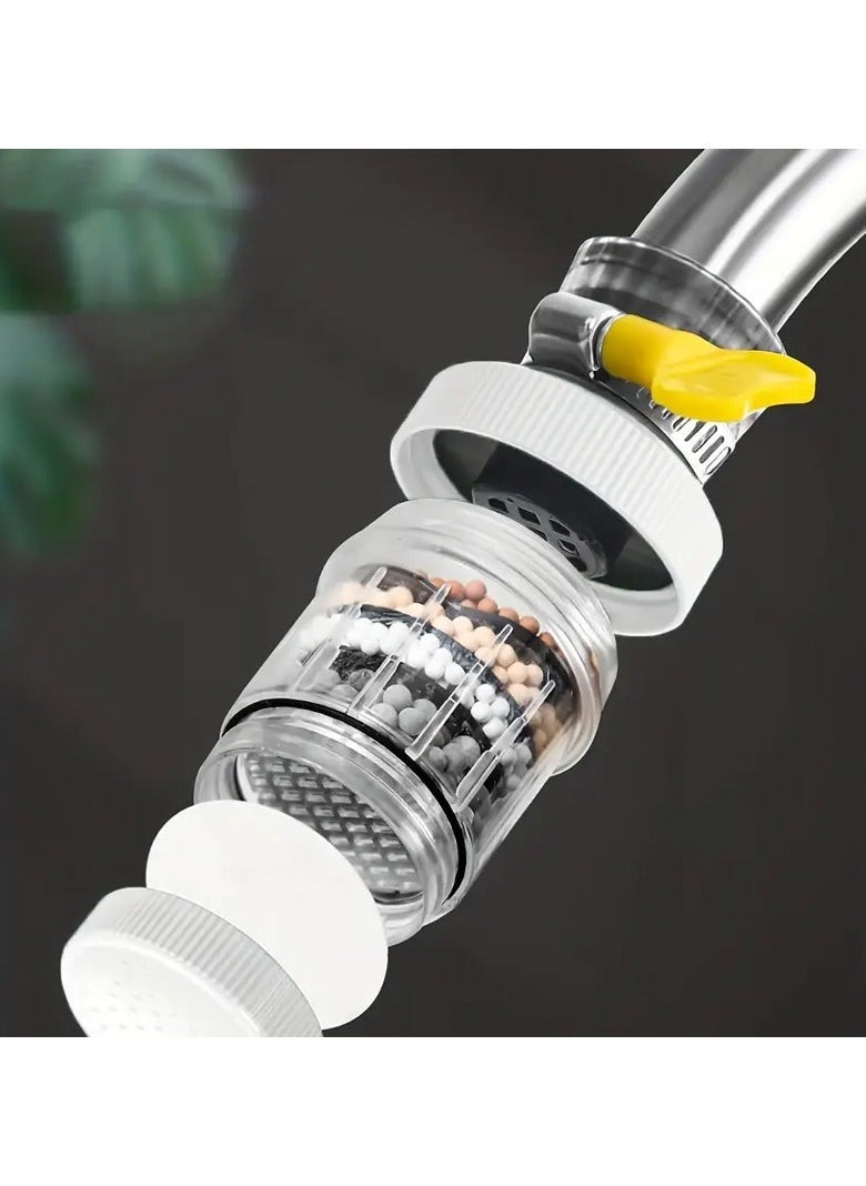 Rozino 1pc Six-layer Filter Cylindrical Bubbler, Faucet Filter Splash-proof Head Bubbler - Image 2