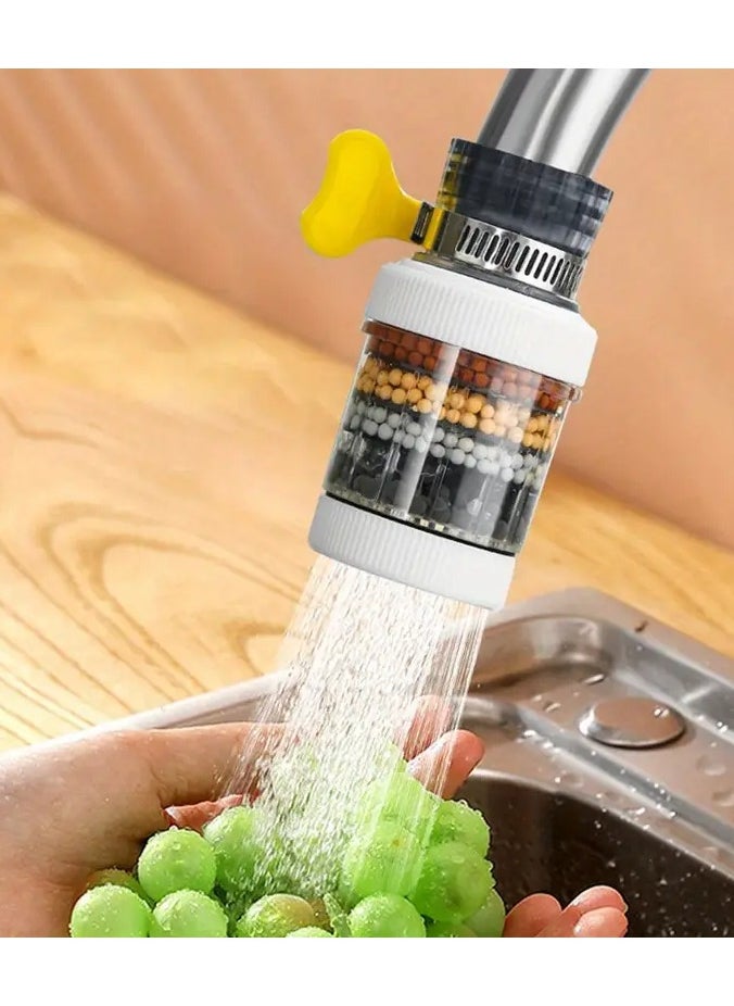 Rozino 1pc Six-layer Filter Cylindrical Bubbler, Faucet Filter Splash-proof Head Bubbler - Image 1