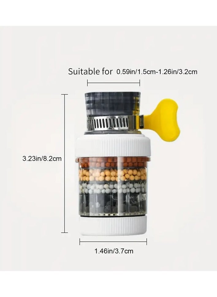 Rozino 1pc Six-layer Filter Cylindrical Bubbler, Faucet Filter Splash-proof Head Bubbler - Image 3