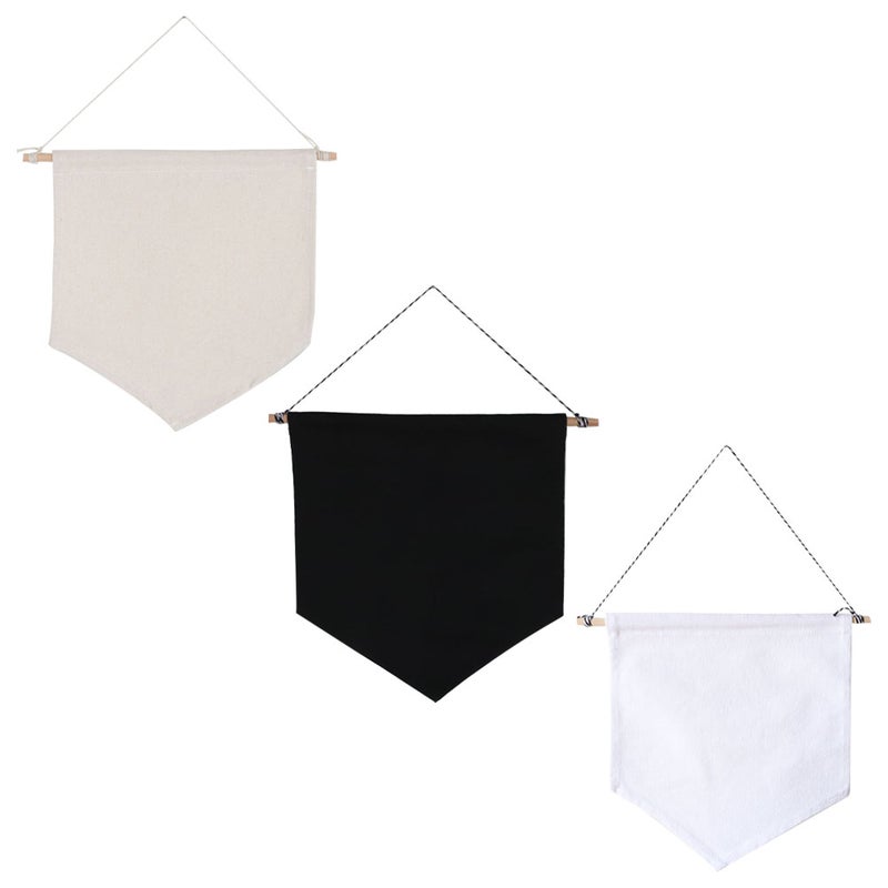 3pcs Badge Collection Display Pennants DIY Craft Scene Decors DIY Wall Pendants - Image 1