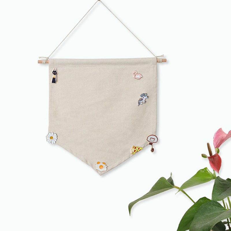 3pcs Badge Collection Display Pennants DIY Craft Scene Decors DIY Wall Pendants - Image 3