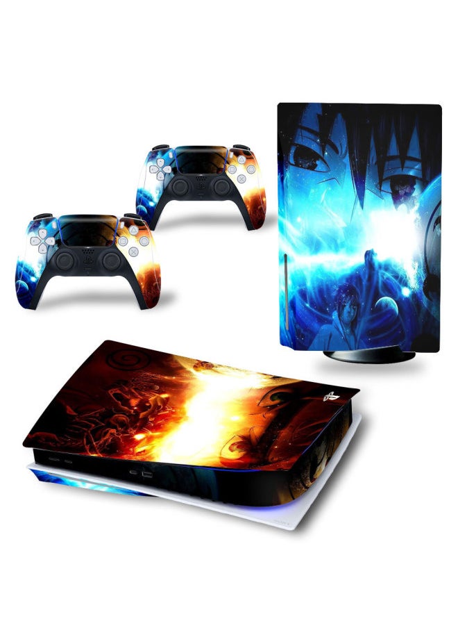 Generic - Small Batch Ps5 Disc Version Stickers Ps5 Digital Version Film Skull Fire Ship Style Support One Piece For Whole Sale-Color:Golden DiskPS5-4250 - Image 1