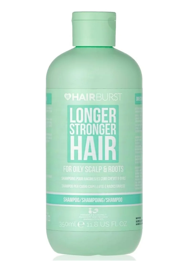 HAIR BURST Shampoo for Oily Hair — Deep Cleansing, Purifying & Hydrating with Tropical Aroma - Promotes Growth, Reduces Hair Loss-Free of SLS, Silicones & Parabens - Made in UK