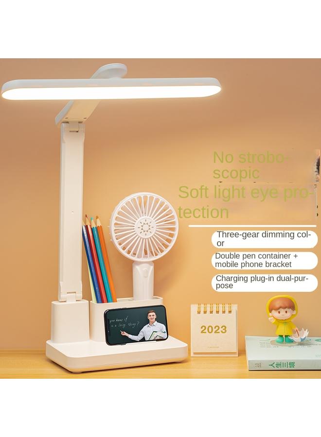 Bluejw Students Learn To Read Full-spectrum Desk Lamp Eye Protection National Aa Grade Certified Charging And Inserting Dual-purpose Desk Lamp Dormitory Charging - Image 3