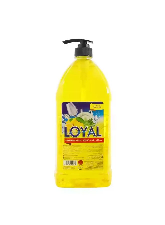 Loyal Dishwashing Liquid With Lemon Essence For Shiny Dishes- 2Ltr - Image 1