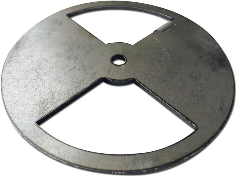 LavaLock Smoker Pinwheel bbq air damper pit grill vent, STEEL 4 6 8 12 (12" diameter) - Image 3