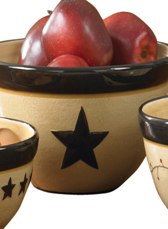 Park Designs Star Vine Mixing Bowls (Set of 3), Multicolor - Image 3