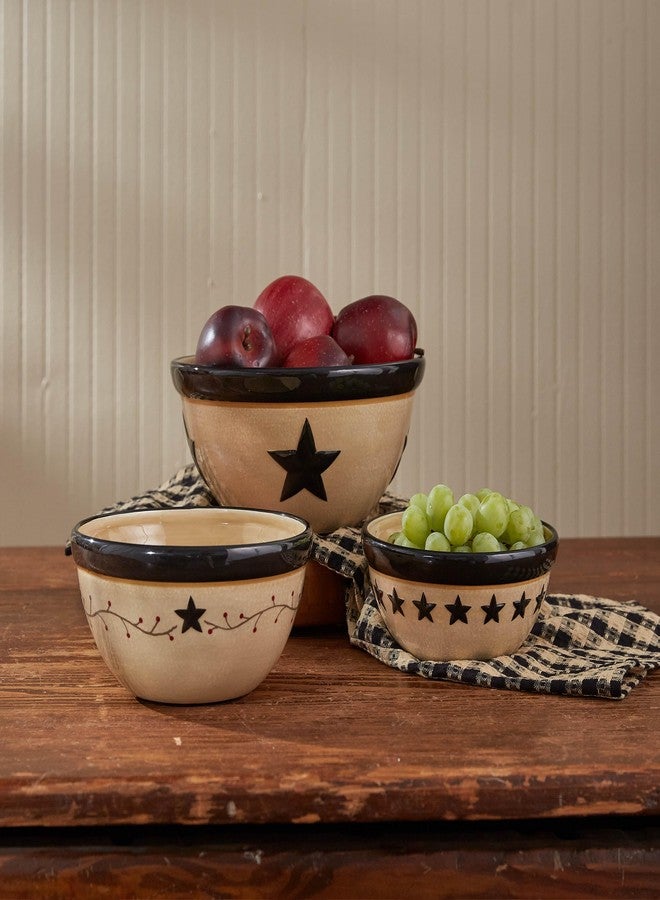 Park Designs Star Vine Mixing Bowls (Set of 3), Multicolor - Image 2