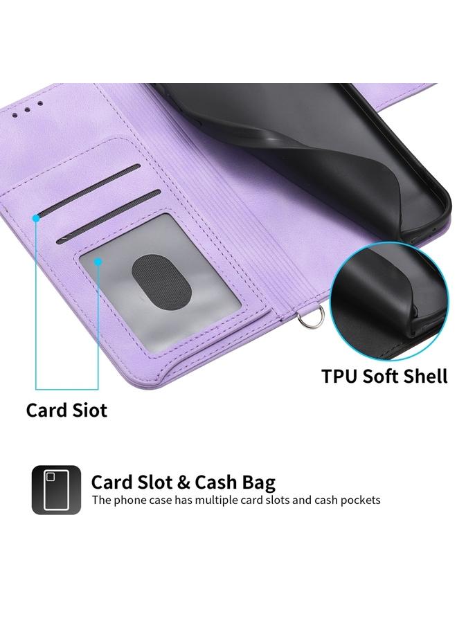 S-TOP Case For Samsung Galaxy A26 5G Skin Feel Flowers Embossed Wallet Leather Phone Case - Image 5