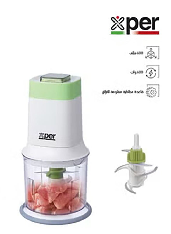 XPER Electric Chopper, 600 Watt, 600 ML, 6 Cutters | XPFC600 - Image 1