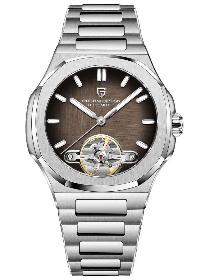 PAGANI DESIGN Luxury Men's Mechanical Automatic Watches, Skeleton